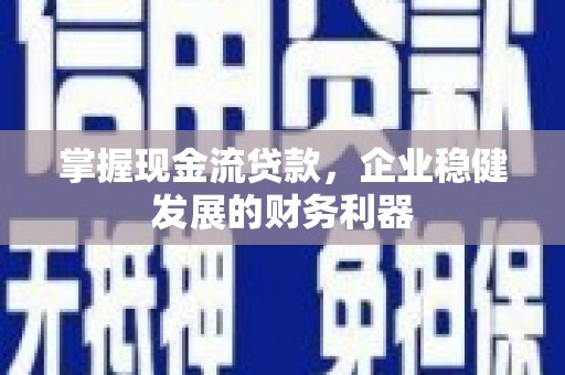 大渡口掌握现金流贷款，企业稳健发展的财务利器