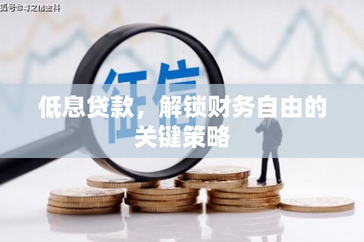 大渡口低息贷款，解锁财务自由的关键策略