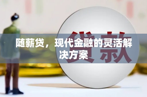 大渡口随薪贷，现代金融的灵活解决方案