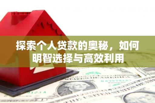 大渡口探索个人贷款的奥秘，如何明智选择与高效利用