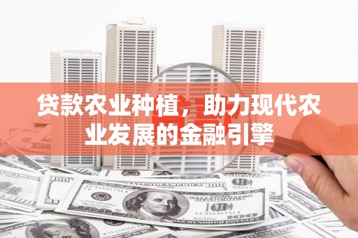 大渡口贷款农业种植，助力现代农业发展的金融引擎