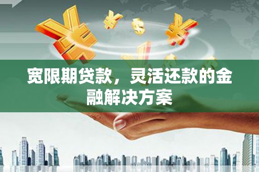 大渡口宽限期贷款，灵活还款的金融解决方案