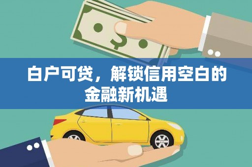 大渡口白户可贷，解锁信用空白的金融新机遇