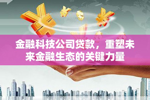 大渡口金融科技公司贷款，重塑未来金融生态的关键力量