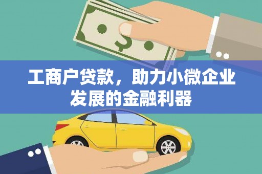 大渡口工商户贷款，助力小微企业发展的金融利器