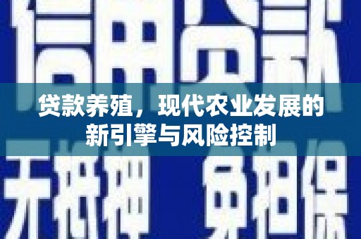 大渡口贷款养殖，现代农业发展的新引擎与风险控制