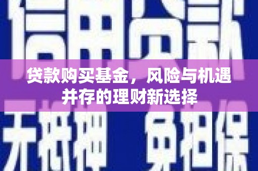 大渡口贷款购买基金，风险与机遇并存的理财新选择