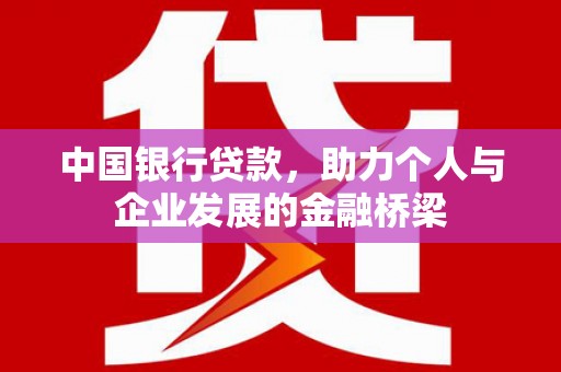 大渡口中国银行贷款，助力个人与企业发展的金融桥梁